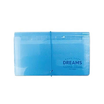 珠友Chuyu 12層迷你風琴夾/SS-10220-02/鬆緊帶/藍