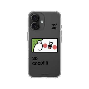 iPhone 16 Clear Case（相機按鈕） 透明 - 無所事事小海豹 The Nothing Seal - 你超豹棒！