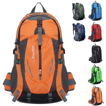 登山背包 露營背包 爬山背包 40L新款輕便戶外登山包 防水尼龍雙肩包 男女途步旅行背包騎行包『xy17151』