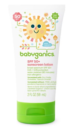 Babyganics Baby Sunscreen Lotion SPF 50 2 fl oz