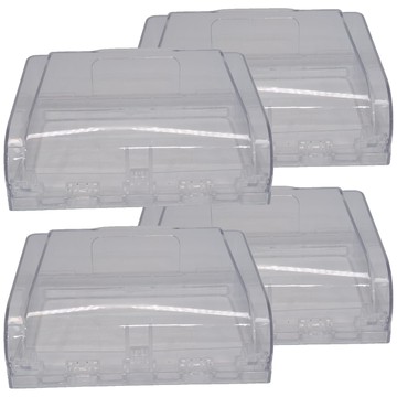 插座防水盒 透明防潑濺 免釘無痕 家用安全防護罩  4個