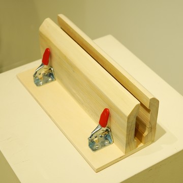 AYUDYSTUDY 皮革工藝手縫木夾工具  1個  混合色