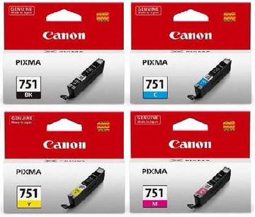 【E平台】CANON ㊣原廠墨水匣CLI-751XLBK淡黑/CLI-751XLC藍/CLI-751XLM紅/CLI-751XLY黃 適用:CANON MG5470/MG6370/MX727/MX927/IP7270