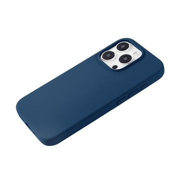 iPhone 15 Pro 殼 【經典液態殼l城市系列】iPhone 15 Pro 手機殼 i15 Pro 保護殼 矽膠殼 軟殼 (藏青)