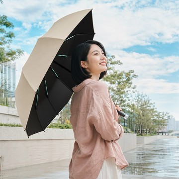 晴雨傘 24骨 節節收 分段式收傘 兩用傘 雙骨架 黑膠布 傘面105cm 一鍵開傘 防曬 折傘