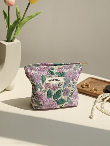 款旅行化妆包女姨妈巾收纳包口红内胆包便携洗漱包小号复古【淘夢屋】