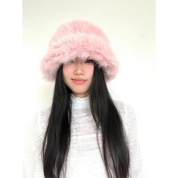 多色可選時髦女冬季毛絨保暖帽子
