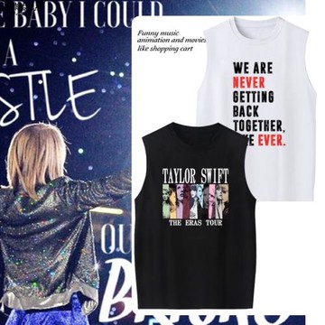 泰勒斯威夫特霉霉同款T恤TheErasTour演唱會巡演粉絲應援無袖背心
