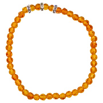 晶鑽幸運水晶系列手鍊  波菊黃色  1個