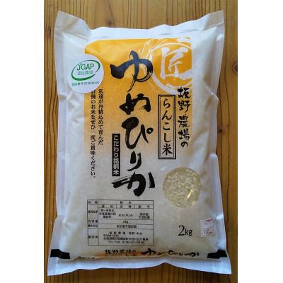 ふるさと納税 蘭越町 新米 令和5年産 らんこし米 ≪JGAP認証≫ 坂野農場 精米 ゆめぴりか 2kg