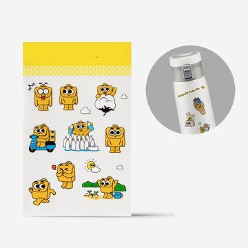 （台灣現貨）品牌聯名貼紙公仔貼紙水瓶貼紙 防潑水