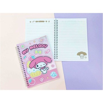 小禮堂 Sanrio 三麗鷗 鐳射線圈筆記本 (動作款) 美樂蒂 大耳狗 酷洛米 帕恰狗