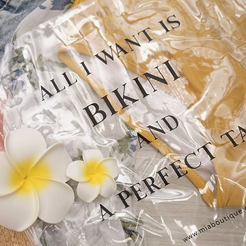 品牌防水透明提袋