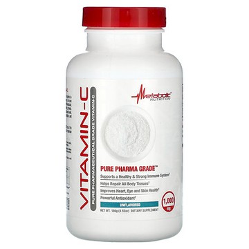 Metabolic Nutrition, 維生素 C，原味，1000 毫克，3.52 盎司（100 克）
