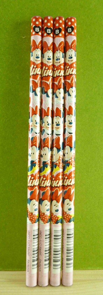 【震撼精品百貨】Micky Mouse 米奇/米妮  4入2B鉛筆-粉米妮 震撼日式精品百貨