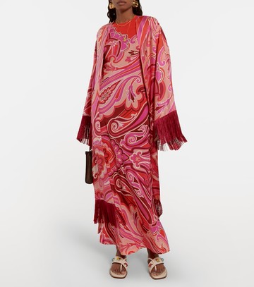 Etro Printed silk gown