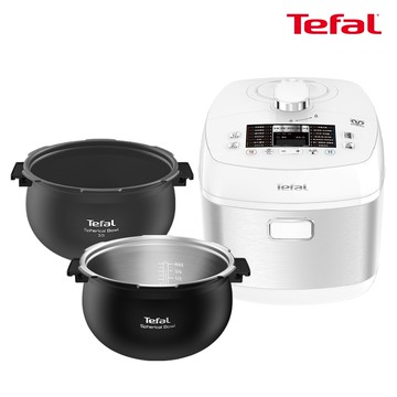 【Tefal 法國特福】Tefal法國特福 鮮呼吸智能萬用鍋-極地白+不鏽鋼球釜內鍋
