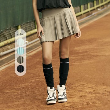 元動力 雙層防走光彈力高腰運動百褶褲裙(四色；S-L)4242332402