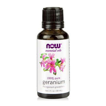 【NOW】天竺葵精油 Geranium Oil 30ML 單方純精油/香氛/芳香調理/美國原瓶原裝