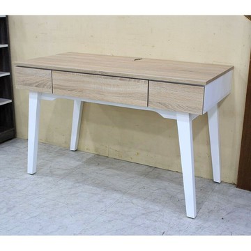 【歐風別館】卡拉四尺雙色書桌【白色北歐風~基隆至台中免運費】