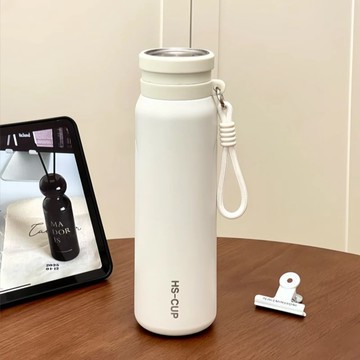 【臺灣出貨 免運】高顏值保溫杯不鏽鋼茶杯大容量女生便攜水杯新款學生茶水分離簡約