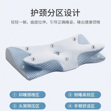 打呼嚕止鼾器男士防止側睡神器成人可護頸減壓蝶形雙嚮枕頭女性VYKBGT01