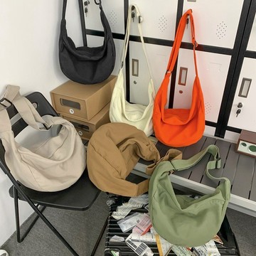批發新款街頭潮流ins韓版簡約女包包休閒斜挎包時尚帆布單肩包