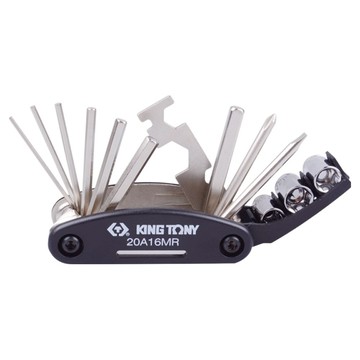 KING TONY 金統立 專業級折疊式複合工具16件組 腳踏車維修工具組 KT20A16MR  1個  單品