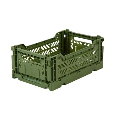 Aykasa土耳其折疊收納箱 S-軍綠色（3入）_廠商直送
