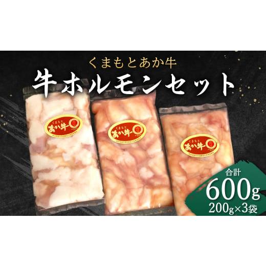 ふるさと納税 熊本県 益城町 くまもと あか牛 ホルモン セット (200g×3袋) 合計600g