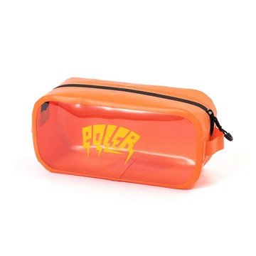 日本POLER HIGH&DRY PVC CLEAR POUCH 防水透明收納包 / 橘