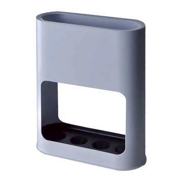 居家達人 簡約系傘具收納架 四孔傘槽 可拆接水盤 ABS+PP材質  22 x 9 x 28cm  藍色  1個