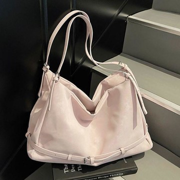 大容量託特包包女 通懃腋下包 百搭包 肩背包 韓國小衆包純色溫柔簡約托特包2026新款韓版ins高顏值手提包感斜挎包女