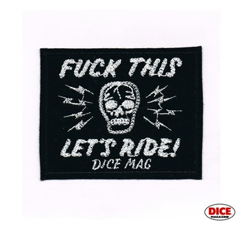 DicE Magazine Skull Patch 手繪骷髏鎖鏈繡貼布