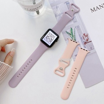 柔質矽膠 運動錶帶 防水 適用於 Apple Watch S11 10 9 8 7 SE 替換錶帶 42mm 46mm