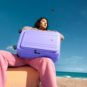 BOBO 24吋行李箱 PC前開式 波霸黑(霧面)