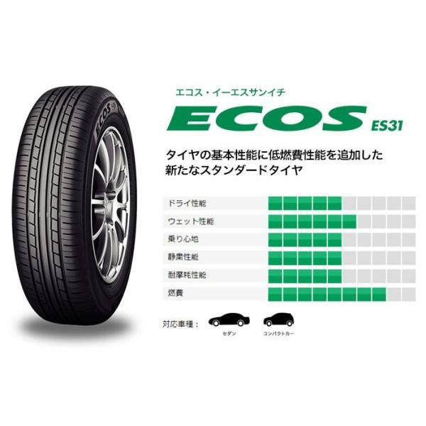 YOKOHAMA 205/55R16 ECOS ES31 エコス 新品国産タイヤ 4本セット | LINEブランドカタログ