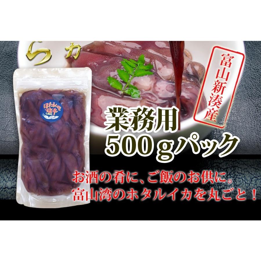 富山湾産とろっと旨い！ホタルイカ塩辛500ｇ