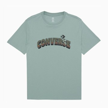 CONVERSE HIGH SUMMER FILL TEE 短袖上衣 男 綠色-10026671-A03