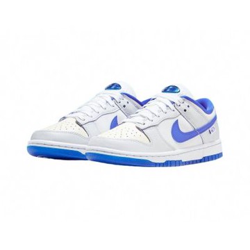 W Nike Dunk Low Worldwide White Royal Blue 皇家藍 標籤 珠光 女鞋 FB1841-110