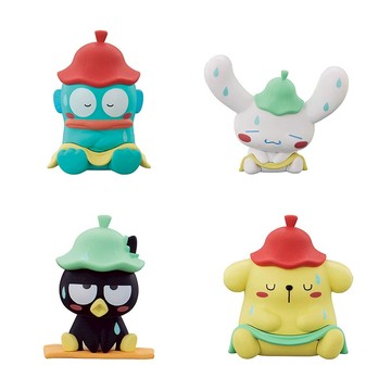 【 日本 萬代 BANDAI 】三麗鷗 sauna 桑拿 公仔 扭蛋 轉蛋 人魚漢頓 大耳狗 布丁狗 酷企鵝 三麗鷗扭蛋