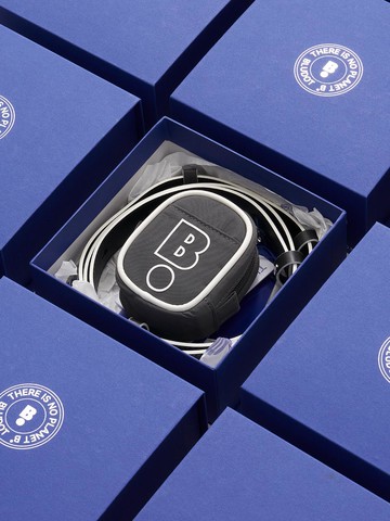 Nylon Premium Leather Ball Case Set [Blue]