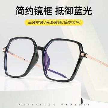 小紅書推薦款不規則潮流街拍文藝鏡框TR90防藍光護目鏡女近視鏡架