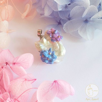 繡球花花瓣珍珠吊咀