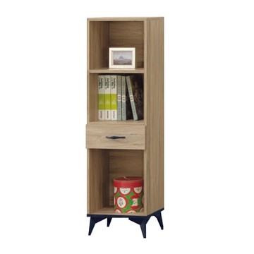 文創集 伊爾1.3尺單抽開放書櫃-40x33x130cm免組