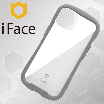 日本 iFace iPhone 14 Reflection 抗衝擊強化玻璃保護殼 - 莫蘭迪灰色