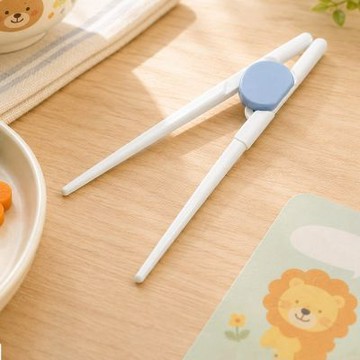 日本進口兒童學習筷-水藍色-3雙入
