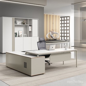 🎈開三聯發票 全臺可安裝 辦公家具鋼木簡約現代辦公大班臺電腦主管老闆桌經理桌 總裁桌 長書桌 經理桌 NAVF