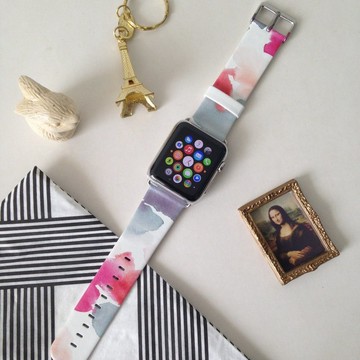 Apple Watch Series 1 - 5 抽象水彩圖案錶帶 38 40 42 44 mm 33