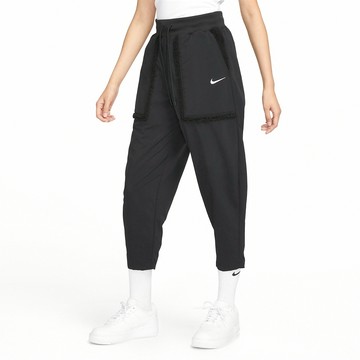 S.G NIKE NSW Essential DQ6810-010 黑 女款 高腰 大口袋 絨毛 寬版 長褲 錐形褲